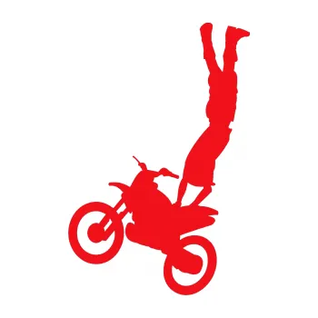 Samolepící dekorace SAMOLEPKA Motorka 019 levá motokros freestyle akrobacie na motorce (10 - červená) NA AUTO, NÁLEPKA, FÓLIE, POLEP, TUNING, VLASTNÍ TEXT, TISK, AUTOSAMOLEPKY.cz, POLEPY, OBRÁZEK, LOGO, SAMOLEPKY