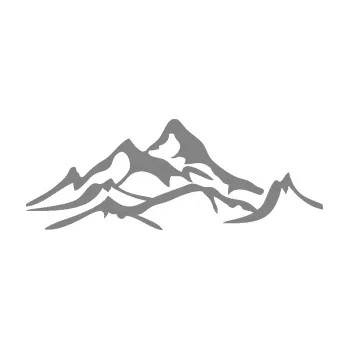 Samolepící dekorace SAMOLEPKA Krajina hory 017 pravá (17 - šedá) NA AUTO, NÁLEPKA, FÓLIE, POLEP, TUNING, VLASTNÍ TEXT, TISK, AUTOSAMOLEPKY.cz, POLEPY, OBRÁZEK, LOGO, SAMOLEPKY