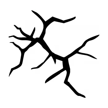 Samolepící dekorace Prasklina 007 (01 - černá) SAMOLEPKA NA AUTO, NÁLEPKA, FÓLIE, POLEP, TUNING, VLASTNÍ TEXT, TISK, AUTOSAMOLEPKY.cz, POLEPY, OBRÁZEK, LOGO, 3D STICKERS