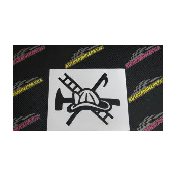 Samolepící dekorace SAMOLEPKA Hasič 005 levá (10 - červená) NA AUTO, NÁLEPKA, FÓLIE, POLEP, TUNING, VLASTNÍ TEXT, TISK, AUTOSAMOLEPKY.cz, POLEPY, OBRÁZEK, LOGO, SAMOLEPKY