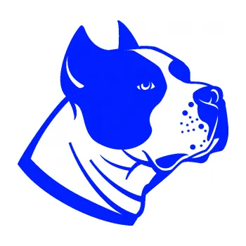 Polep vozidla Pes 081 pravá Stafordširský bulteriér (19 - modrá dynamic) SAMOLEPKA NA AUTO, NÁLEPKA, FÓLIE, POLEP, TUNING, VLASTNÍ TEXT, TISK, AUTOSAMOLEPKY.cz, POLEPY, OBRÁZEK, LOGO, 3D STICKERS