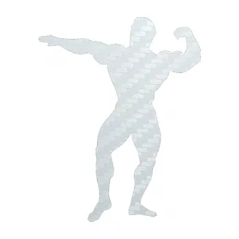 Polep vozidla Kulturista 013 levá (51 - 3D karbon bílý) SAMOLEPKA NA AUTO, NÁLEPKA, FÓLIE, POLEP, TUNING, VLASTNÍ TEXT, TISK, AUTOSAMOLEPKY.cz, POLEPY, OBRÁZEK, LOGO, 3D STICKERS