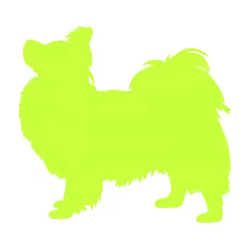 Polep vozidla SAMOLEPKA Pes 149 levá papillon (27 - limetová) NA AUTO, NÁLEPKA, FÓLIE, POLEP, TUNING, VLASTNÍ TEXT, TISK, AUTOSAMOLEPKY.cz, POLEPY, OBRÁZEK, LOGO, SAMOLEPKY