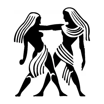 Samolepící dekorace SAMOLEPKA Blíženci 004 pravá (01 - černá) NA AUTO, NÁLEPKA, FÓLIE, POLEP, TUNING, VLASTNÍ TEXT, TISK, AUTOSAMOLEPKY.cz, POLEPY, OBRÁZEK, LOGO, SAMOLEPKY