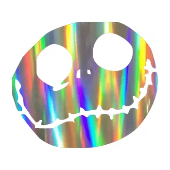 Samolepicí dekorace na vozidlo Halloween 005 pravá (93 - Holografická) SAMOLEPKA NA AUTO, NÁLEPKA, FÓLIE, POLEP, TUNING, VLASTNÍ TEXT, TISK, AUTOSAMOLEPKY.cz, POLEPY, OBRÁZEK, LOGO, 3D STICKERS