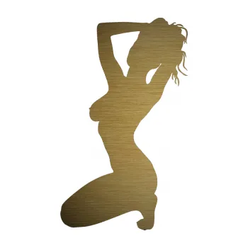 Polep vozidla SAMOLEPKA Erotická žena 012 levá (64 - škrábaný kov zlatý) NA AUTO, NÁLEPKA, FÓLIE, POLEP, TUNING, VLASTNÍ TEXT, TISK, AUTOSAMOLEPKY.cz, POLEPY, OBRÁZEK, LOGO, SAMOLEPKY