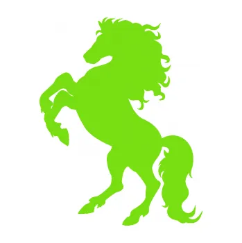 Samolepící dekorace Kůň 038 levá (04 - zelená kawasaki) SAMOLEPKA NA AUTO, NÁLEPKA, FÓLIE, POLEP, TUNING, VLASTNÍ TEXT, TISK, AUTOSAMOLEPKY.cz, POLEPY, OBRÁZEK, LOGO, 3D STICKERS