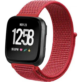eses Nylonový řemínek pro Fitbit Versa - Červený