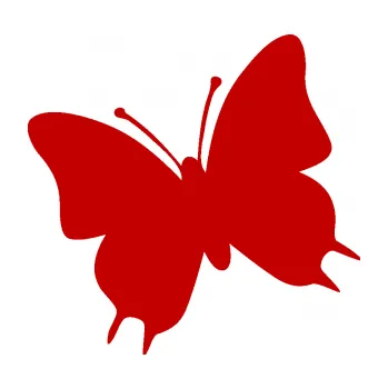 Samolepící dekorace Motýl 007 levá (18 - tmavě červená) SAMOLEPKA NA AUTO, NÁLEPKA, FÓLIE, POLEP, TUNING, VLASTNÍ TEXT, TISK, AUTOSAMOLEPKY.cz, POLEPY, OBRÁZEK, LOGO, 3D STICKERS