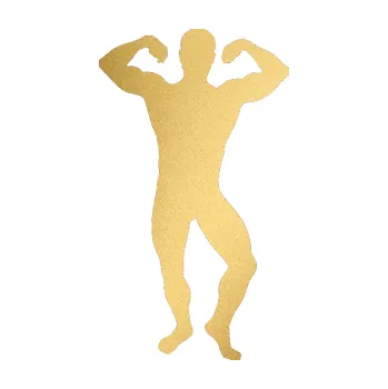 Polep vozidla Kulturista 012 pravá (43 - zlatá metalíza) SAMOLEPKA NA AUTO, NÁLEPKA, FÓLIE, POLEP, TUNING, VLASTNÍ TEXT, TISK, AUTOSAMOLEPKY.cz, POLEPY, OBRÁZEK, LOGO, 3D STICKERS