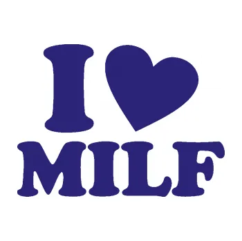 Polep vozidla SAMOLEPKA I love milf 001 nápis (22 - střední modrá) NA AUTO, NÁLEPKA, FÓLIE, POLEP, TUNING, VLASTNÍ TEXT, TISK, AUTOSAMOLEPKY.cz, POLEPY, OBRÁZEK, LOGO, SAMOLEPKY