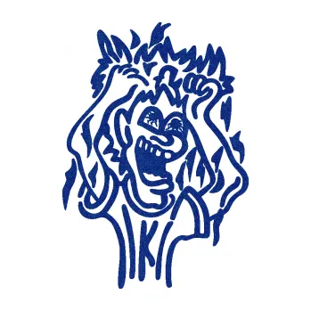 Samolepicí dekorace na vozidlo Crazy man pravá (89 - Ultra Metalic modrá tmavá) SAMOLEPKA NA AUTO, NÁLEPKA, FÓLIE, POLEP, TUNING, VLASTNÍ TEXT, TISK, AUTOSAMOLEPKY.cz, POLEPY, OBRÁZEK, LOGO, 3D STICKERS