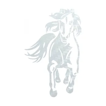 Samolepící dekorace SAMOLEPKA Kůň 077 pravá (51 - 3D karbon bílý) NA AUTO, NÁLEPKA, FÓLIE, POLEP, TUNING, VLASTNÍ TEXT, TISK, AUTOSAMOLEPKY.cz, POLEPY, OBRÁZEK, LOGO, SAMOLEPKY
