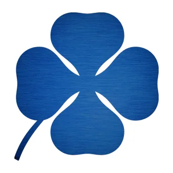 Samolepící dekorace SAMOLEPKA Čtyřlístek 001 levá (65 - škrábaný kov modrý) NA AUTO, NÁLEPKA, FÓLIE, POLEP, TUNING, VLASTNÍ TEXT, TISK, AUTOSAMOLEPKY.cz, POLEPY, OBRÁZEK, LOGO, SAMOLEPKY