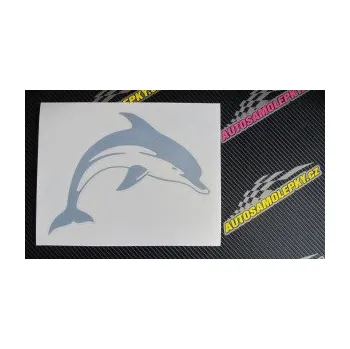 Samolepící dekorace SAMOLEPKA Delfín 002 pravá (17 - šedá) NA AUTO, NÁLEPKA, FÓLIE, POLEP, TUNING, VLASTNÍ TEXT, TISK, AUTOSAMOLEPKY.cz, POLEPY, OBRÁZEK, LOGO, SAMOLEPKY