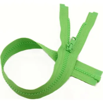 Zip YKK Zip kostěný dělitelný VISLON® 60cm sv. zelená