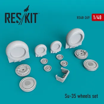 Plastikový model Reskit 1/48 Su-35 wheels (GWH,KITTYH)