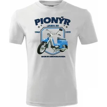 STRIKER Tričko JAWA Pionýr new Barva: Bílá, Velikost: XXXL