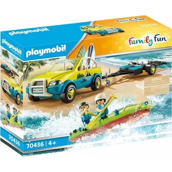 Stavebnice Playmobil Playmobil 70436 Plážové auto s přívěsem pro kánoi