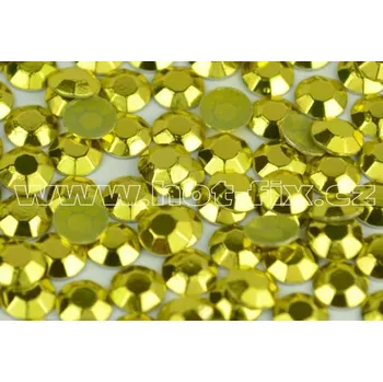 hot-fix kovové kameny OCTAGONY barva 20 CITRONOVĚ ŽLUTÁ - sada 4x144ks (balení 2, 3, 4 a 5mm po 144ks) barva: octagon barva 20 citronově žlutá, prodejní balení: sada 4x144ks (balení 2, 3, 4 a 5mm po 144ks)