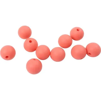 Příze Silikonový korálek 15mm Korálový (Silikonový korálek 15mm Korálový)