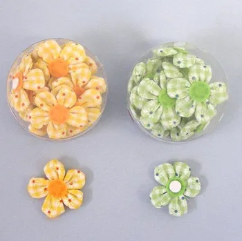 Železářství Květinka přílepka textil mix káro - 12 ks/3,5 cm