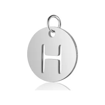 Přívěsek Přívěsek písmeno H 12x12mm chirurgická ocel