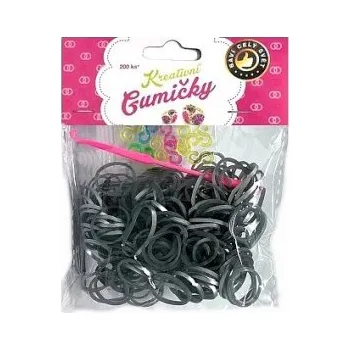 kreativní sada Gumičky na náramky Loom Bands šedé