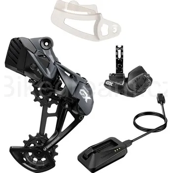 přehazovačka Sram GX Eagle AXS Upgrade Kit (přehazovačka s baterií, páčka s objímkou, nabíječka, Chain Gap)