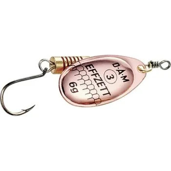 Umělá nástraha Effzett SINGLEHOOK SPINNER #3 6G SINKING COPPER