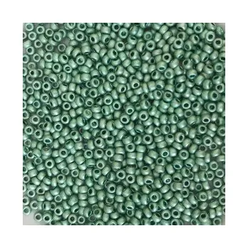 Dětské navlékací korálky Preciosa rokajl 11/0 zelená matná