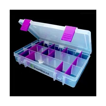 Box na korálky / komponenty fialový