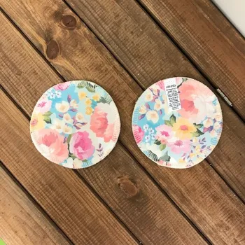 Menstruační vložka Vložky do podprsenky - barevné MIX (PUL) - 1 pár, Breberky Vzor: 04