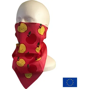 Šátek Lung Dragon Apples S-Shield NANO Bandana šátek s vyměnitelným filtrem z českého nanovlákna