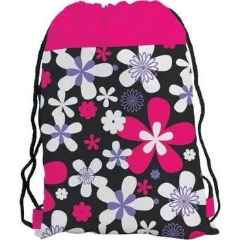 Školní sáček KARTON PP Sáček na cvičky fashion kytky