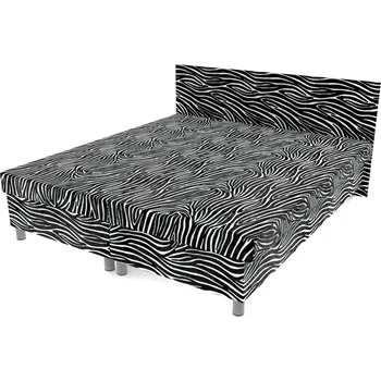 Postel Dvoupostel Zebra na nohách 200 × 180 cm