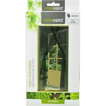ProGarden Samolepící síť proti hmyzu 2 x 75 x 220 cm černá