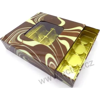 Dóza na potraviny SCHOKI plechová dóza bonboniéra 7600 rozpuštěná čokoláda