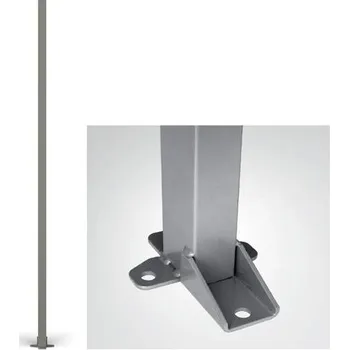 Plot Nosný sloupek pro ochrannou mříž, výška 1400 mm, profil 60x40 mm, barva šedá