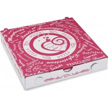 Jednorázové nádobí Krabice na pizzu z vlnité lepenky (PAP) 20 x 20 x 3 cm 71920