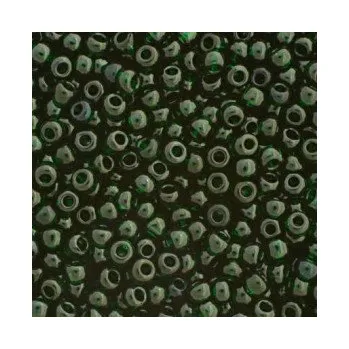 Dětské navlékací korálky Rokajl Preciosa 1. jakost 8/0 tmavě modrozelená průhledná č. 169