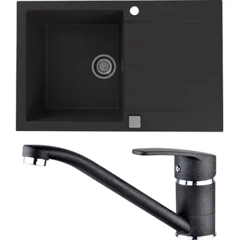 Granitový dřez Set Alveus (dřez Cadit 20 Black 91 + baterie Nina Black 91) SETA20003