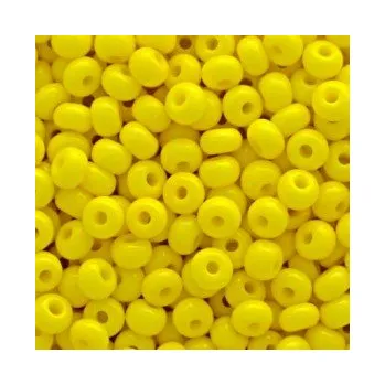 Dětské navlékací korálky Rokajl Preciosa 1. jakost 6/0 žluté světlejší č. 118