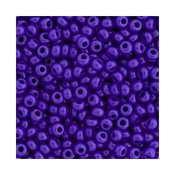 Dětské navlékací korálky Rokajl 10/0 tmavě modrá