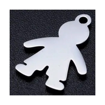 Přívěsek Přívěsek chlapeček 18x14mm chirurgická ocel