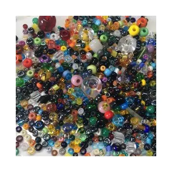 Dětské navlékací korálky Rokajl 16/0 - 32/0 různobarevný mix