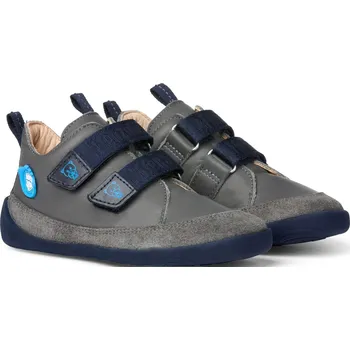 Chlapecké sandály Dětské barefoot boty Affenzahn Lowcut Leather Bear - Dark Grey/Blue Velikost: 29