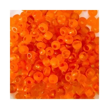 Dětské navlékací korálky Rokajl 5/0 oranžová matná