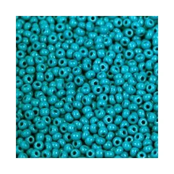 Dětské navlékací korálky Rokajl 10/0 tyrkysová