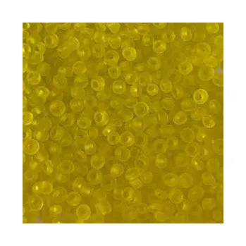 Dětské navlékací korálky Rokajl 10/0 žlutá matná